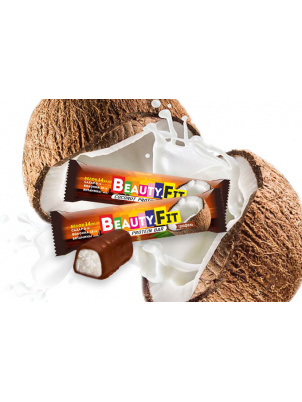 Beauty Fit Протеиновые батончики(Баунти)  60гр Кокос в шоколаде с трюфелем