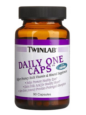 TwinLab Daily One Caps without Iron 90 cap