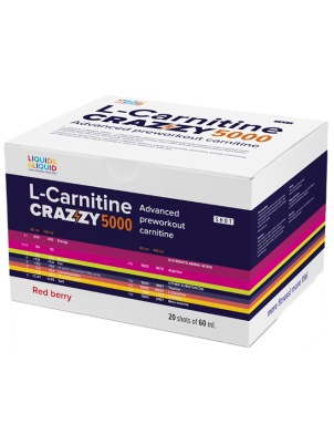 Liquid&Liquid L-Carnitine Crazzy 5000 Box 20shot x 60ml 20 шотов