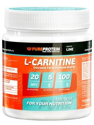PureProtein L-Carnitine 100 гр.