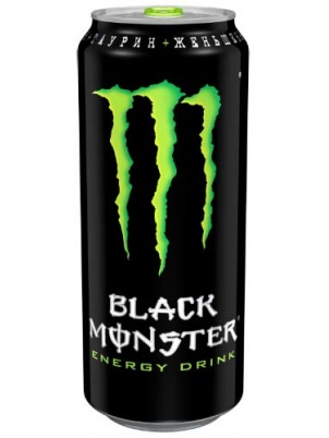 Monster Energy Black Monster Energy, green 500ml 0,5 л.