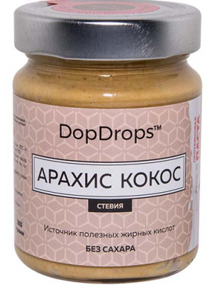DopDrops Арахисово-Кокосовая паста c протеином 265g