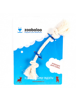Zoobaloo Грейфер для малых собак из каната, 17 см, арт. 411 