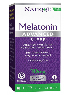 Natrol Melatonin Advanced Sleep 10 mg 60 tab 60 таб.