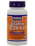 NOW  Vit D-3/K2 1000 IU/ 45mcg 120 vcap