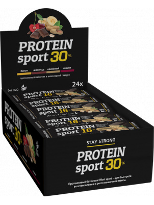 EFFORT Протеиновый батончик Protein Sport 24 шт х 40гр Ореховый