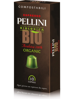 Pellini Кофе в капсулах PELLINI BIO Organic 10 капсул по 5g 10 капсул
