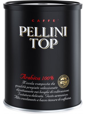 Pellini Молотый кофе в банке PELLINI TOP 100% Arabica 250g