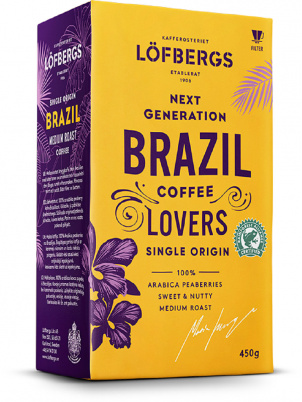 Lofbergs Молотый кофе  Lofbergs Brazil Single Origin 450g