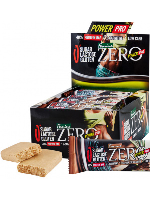 Power Pro  Батончик ZERO FEMINE 40% белка Без сахара 20шт х 50г Латте
