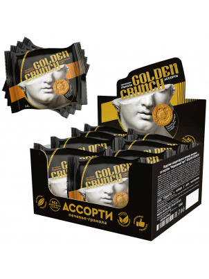 Mr. Djemius zero Гранольное печенье Golden Crunch Ассорти без сахара 8 уп по 36 гр