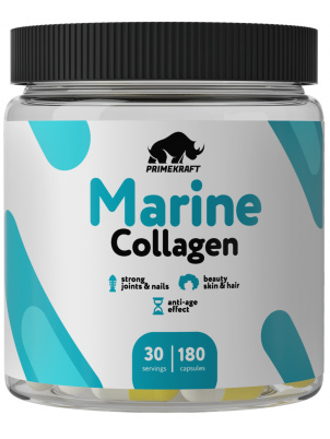 Prime Kraft Hydrolyzed Marine Collagen Peptides 180cap 180 капсул