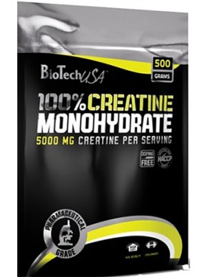 BioTech 100% Creatine Monohydrate 500g bag