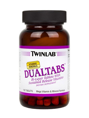 TwinLab Dualtabs Mega Vitamin & mineral formula 100 tab