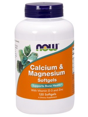 NOW  Calcium & Magnesium + Vitamin D & Zinc 120 cap