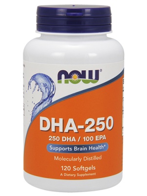 NOW  DHA-250 120 softgels