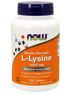 NOW  L-Lysine 1000mg 100 tab