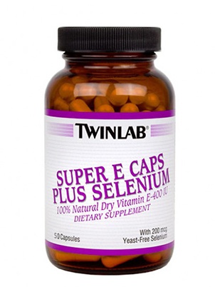 TwinLab Super E Plus Selenium 100 cap 100 капсул