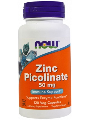 NOW  Zinc Picolinate 50mg 120 cap