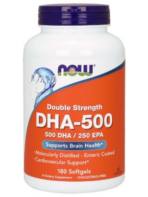 NOW  DHA-500 180 softgels