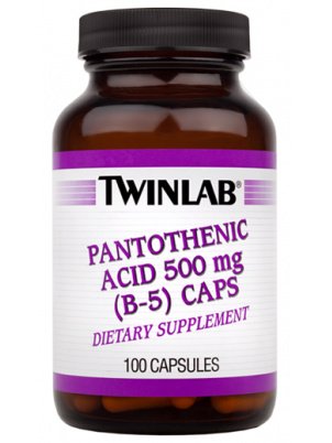 TwinLab Pantothenic Acid (B-5) 500mg 100 cap