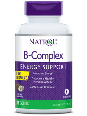 Natrol B-Complex Fast Dissolve 90 tab 90 таблеток