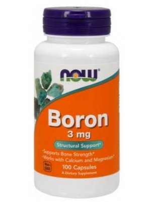 NOW  Boron 3 мг 100cap