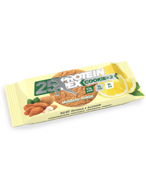 ProteinRex Протеиновое печенье 25%  COOKIE 50g  Миндаль-лимон