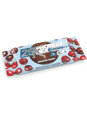 ProteinRex Протеиновое печенье 25%  COOKIE 50g  Шоколад-вишня