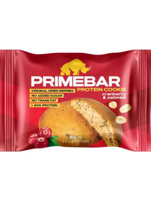 Prime Kraft Протеиновое печенье Primebar, клюква-овес  55г