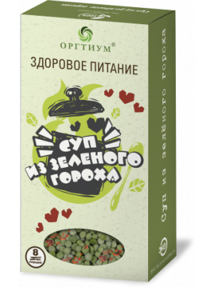 Оргтиум Суп из зеленого горошка, 180г (зеленый горошек экологический)