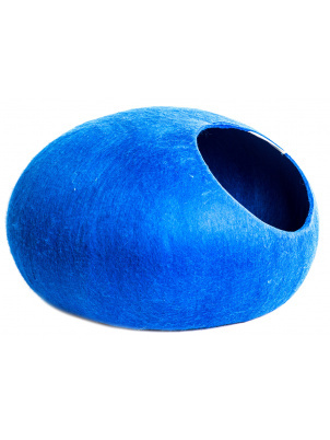Zoobaloo Домик-слипер, круглый, размер S, без ушек, синий арт.810 