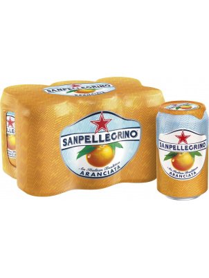San Pellegrino Газированный напиток  Aranciata, Апельсин  6 шт х 330мл