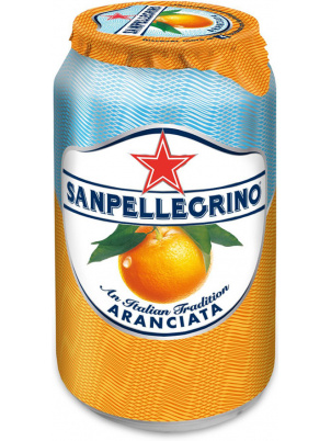 San Pellegrino Газированный напиток  Aranciata, Апельсин  330мл