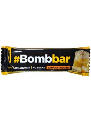 Bombbar Протеиновый батончик в шоколаде 40g Банановый пудинг