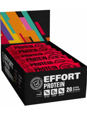 EFFORT Протеиновый батончик Protein 20шт х 60гр Клубника