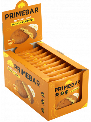 Prime Kraft Протеиновое печенье PrimeBar Банан и карамель 10x35g 10 шт.