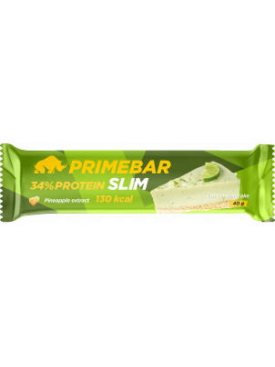 Prime Kraft Протеиновый батончик PrimeBar SLIM Лаймовый чизкейк с экстрактом ананаса 40g 40 г