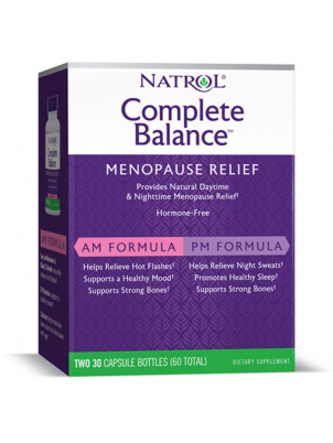 Natrol Complete Balance menopause relief День/Ночь 2шт по 30caps 60 капс.