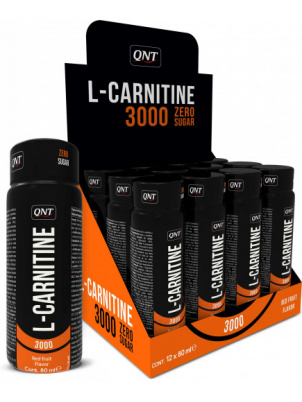 QNT L-Carnitine 3000mg 12x80ml  Красные фрукты 12 шт.