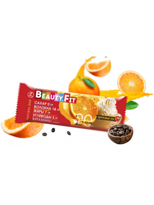 Beauty Fit Натуральные низкоуглеводные батончики с протеином 60гр Цитрусовый Раф 60 г