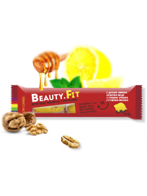 Beauty Fit Натуральные низкоуглеводные фруктово-ягодные конфеты с протеином 63г Лимон с медом 63 г