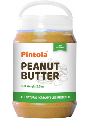 PINTOLA Арахисовая паста  Creamy Natural (без сахара) 100% арахис, 2500г 2500 г