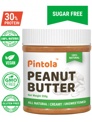 PINTOLA Арахисовая паста  Creamy Natural (без сахара) 100% арахис, 350г 350 г