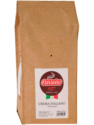 Carraro Кофе в зёрнах Carraro Crema Italiano, 1kg 1 кг
