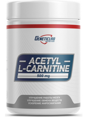 Geneticlab Acetyl L-Carnitine 500mg 60 cap 60 капс.
