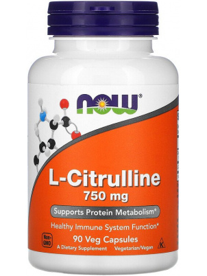 NOW  Citrulline 750mg 90 cap 90 капс.