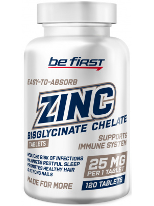 Be First Zinc bisglycinate chelate 120 cap 120 капс.