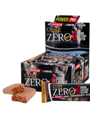 Power Pro  Батончик ZERO CUBE 40% белка Без сахара 20шт х 50г Шоколад 20шт