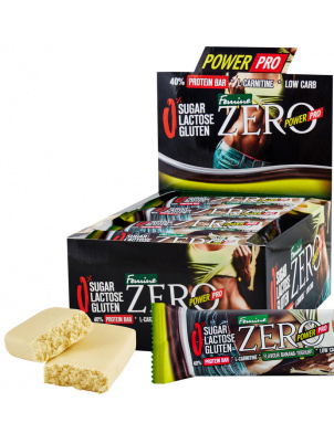Power Pro  Батончик ZERO FEMINE 40% белка Без сахара 20шт х 50г Йогурт-банан 20шт
